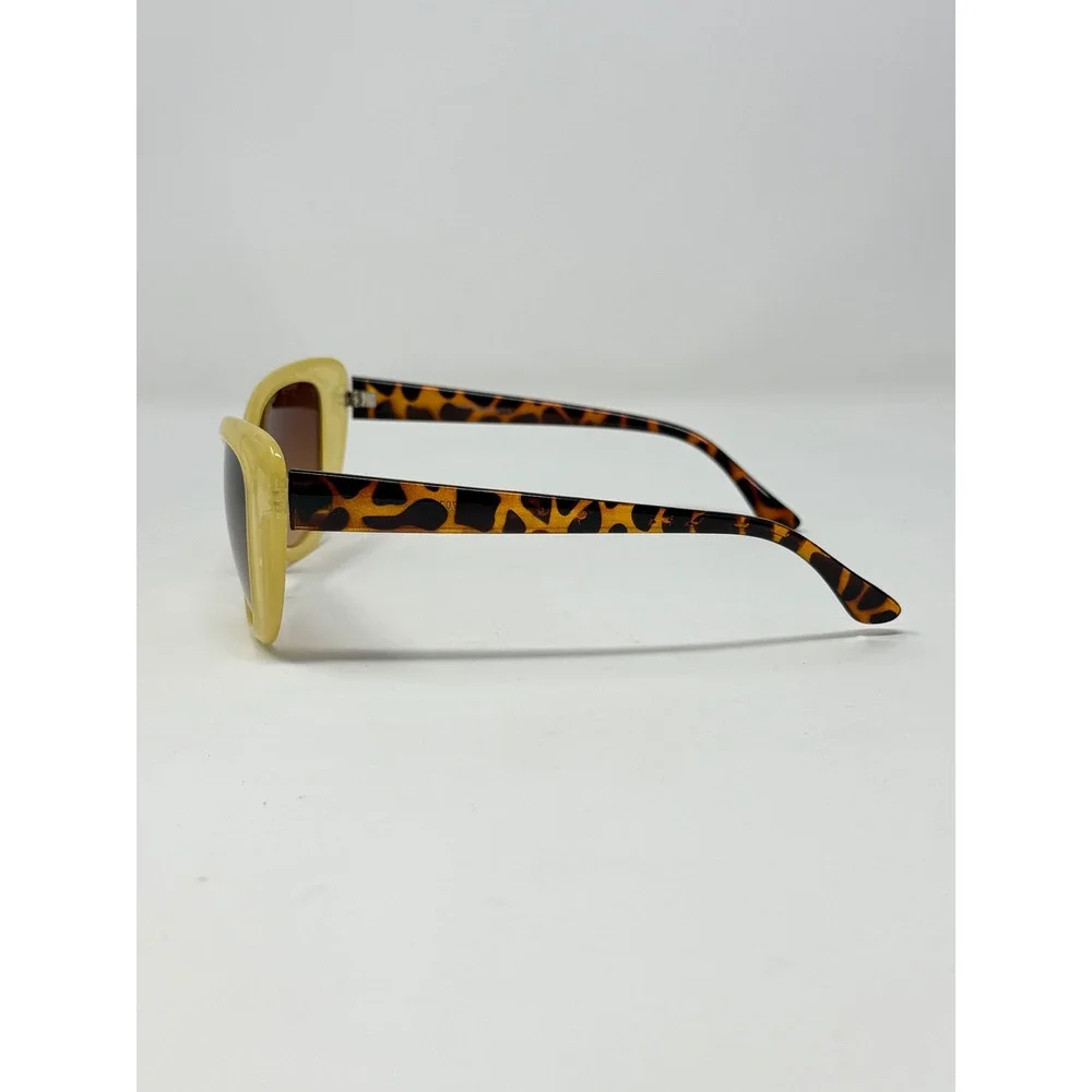 ICU Eyewear Yellow Cat Eye Sunglasses Brown Gradient Tortoiseshell frame only
